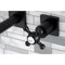 Kingston Brass KS6120BX Two-Handle Wall Mount Bathroom Faucet, Matte Black KS6120BX - alternate 2